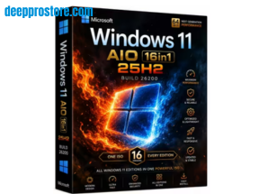 واجهة Windows 11 AIO 16in1 25H2 على سطح المكتب