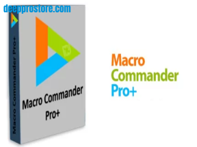 واجهة برنامج Macro Commander Pro Plus لأتمتة المهام على Windows