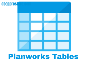 واجهة برنامج Planworks Tables لإدارة جداول Revit