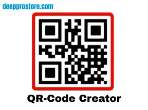 واجهة برنامج QR-Code Creator لإنشاء رموز QR